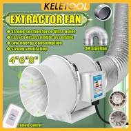 8inch ventilation exhaust fan Intelligent remote Portable exhaust fan kitchen Powerful ventilation f