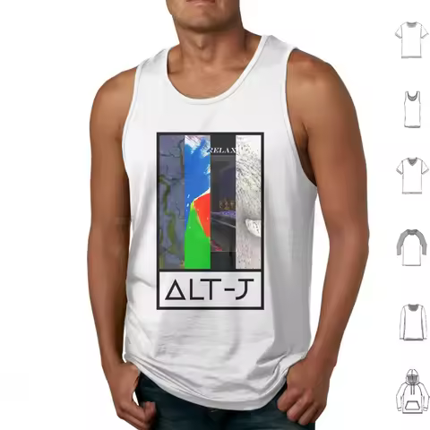 Alt-J Discography-2 Tank Tops Print Cotton Alt J Bon Iver Radiohead Arcade Fire Beach House Arctic M