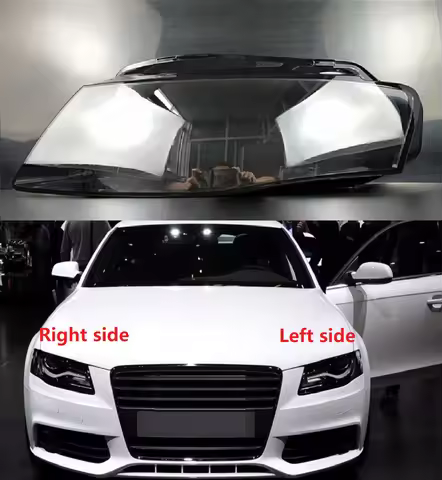 Car Headlight Lens For Audi A4 B8 2009 2010 2011 2012 Front Headlamp Cover Transparent Mask Shell La