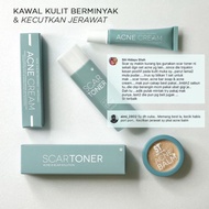 ACNE SERIES SENDAYU TINGGI BAR SOAP SCAR TONER CREAM BALM SET KULIT JERAWAT PORI BESAR PARUT DAN BER