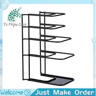 【Tv39qw2oyr】Heavy Duty Pan Organizer, 5 Tier Pot and Pan Organizer Rack for Cast Iron Skillets, Griddles and Pots