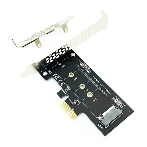 NVME Adapter PCI-E 3.0 x1 to M.2 NVMe M Key Slot Converter with Low Profile Bracket for Samsung PM96