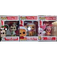 FUNKO POP Disney 614 Winnie The Pooh 613 Minnie Mouse 615 Piglet Christmas Edition