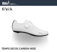 ★飛輪單車★ fizik TEMPO DECOS CARBON WIDE公路車卡鞋 BOA快扣+碳纖底(寬楦版-白色)