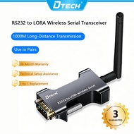 DTECH RS232 to LoRa Wireless Serial Transceiver 1000m Support WinXP/7/8/10/Linux/OS