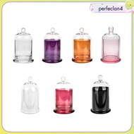 [Perfeclan4] Cloche Candle Holder Cover Candle Jar Cup for Plants
