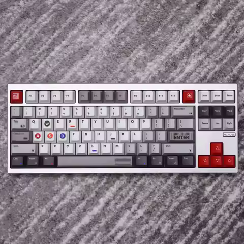 Retro 1989 Game Style Keycaps Cherry Profile PBT Dye-Sub Custom Keycap Set for Magnetic Switch Mecha