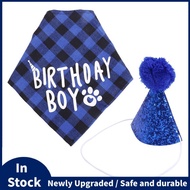 Dog Birthday Party Supplies,Pet Birthday Hat and Boy Doggy Birthday Bandana Set