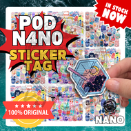 【VP League】N4N0 P0D 4in1 CARTOON DRINKS STICKERS 2.5CM - 8.5CM NANO LABELS STATIONERY 100PCS DISPOSA