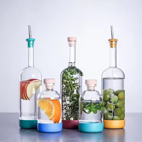 Inmeet Creative Bubble wine Bottle/Bar Juice Bottle/Cocktail Bottle/Oil Bottle With scale Bartender 