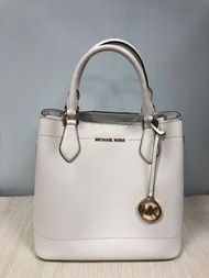 MICHAEL KORS MK 白色 手提包 水桶包 肩背包 托特包 附可調節背帶 無原盒原袋