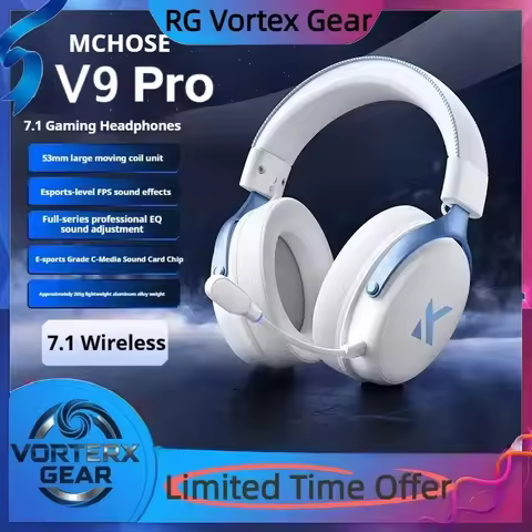 Vgortex Gear MCHOSE V9 Pro Game Headset E-Sports Four Modes Noise Reduction Game Bluetooth Wireless 