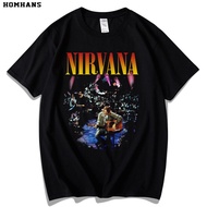 Nirvana Band Vintage Rock T-Shirt Cotton Pure Short Sleeve Loose Fit Retro Style Hip Hop Streetwear 