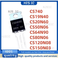 5PCS  100% NEW CS19N40 CS120N08 CS80N06 CS64N90 CS50N06 CS150N03 CS20N60 CS740 TO-220 Best Quality I