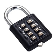 8 Digits Password Code Combination Padlock Zinc Alloy Suitcase For Luggage Travel Code Smart Lock Co