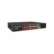 16-Port Pure Thousand POE Switch 19-Port Surveillance Switch with Light Port Support Hykon Dahua Cam