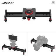 Andoer 40cm/16inch Aluminum Alloy Camera Track Slider Video Stabilizer Rail for DSLR Camera Camcorde