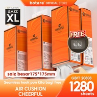 [4PCS]Botare AIR-cushion Cheerful Tissue 4-Ply 1280 sheets 175*175mm Deluxe Comfort Tissue