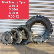 Mini Tractor 3.50-4 3.50-6 4.00-8 5.00-12 3.50-5 Tyre Tayar tube Bunga Kasar Untuk Kereta Baja Tanah