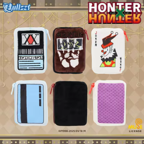 Hulset Hunter x Hunter Plush Coin Purse Hunter License Hisoka Joker Card Thief's Ultimate Technique