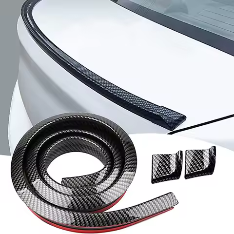 1.5M Car-Styling Carbon Fiber Spoilers Accessories for Audi A1 A2 A3 8p 8v 8l A4 b6 b7 b8 b9 A5 A6 c