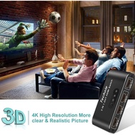 Techole HS301 HDMI Splitter, 3 Ports HDMI Switch with Remote Control, HDMI Splitter 3 In 1 Out Suppo