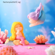 factoryoutlet2.sg Cute Micro Landscape Colorful Artificial Coral Mermaid Resin Ornaments For Fish  Aquarium Home Decorations Accessories Hot