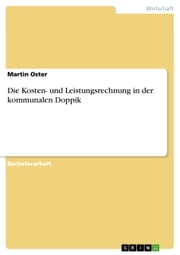 Die Kosten- und Leistungsrechnung in der kommunalen Doppik Martin Oster