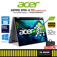 Acer Aspire Spin 14 ASP14-52MTN-727Q - Intel Core Ultra 7-155U - 32GB RAM - 1TB SSD (2Yrs Warranty)
