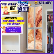 VITALLY Pintu Lipat Untuk Tandas /Bi Fold Mini Pro, Toilet Door, Aluminium Door, Folding Door,Diy do
