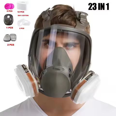 Full Face 6800 Gas Mask Spray Protective Mask Industrial Gas Mask Respirator New Type Gas Mask Forma