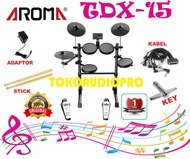 AROMA TDX15 DIGITAL ELECTRONIC DRUM KIT DRUM ELEKTRIK PAKET