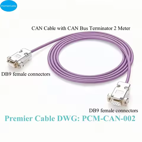 DB9 CAN Bus Cable with 120 Ohm termination resistor CAN cable DB9,DB9 female Aux Cable DB9 Connector