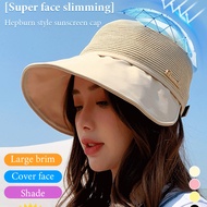 Largebrimmed sun hat Duck tongue hat show small face Sun protection duck tongue hat
