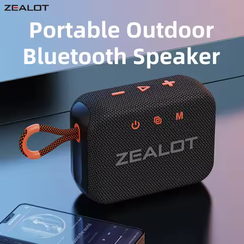 ZEALOT-S75 Outdoor Portable Speaker Dual-Driver Bluetooth Speaker, IPX6 Waterproof, True Wireless St