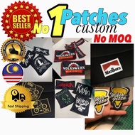Tempahan Patches Embroidery Custom No Minimum