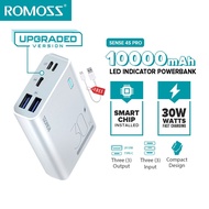 Romoss Sense 4S Pro 30W 10000 mAh Powebank Two-way Fast Charging Powerbank Type-C 3 input, 3 output
