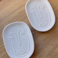 水泥飾品盤 白水泥 飾品盤 拍照道具 水泥盤 肥皂盒 肥皂碟