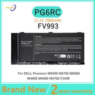 PG6RC FV993 Laptop Battery For Dell Precision M4600 M4700 M4800 M6600 M6700 M6800 FJJ4W T3NT1 N71FM 