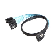 YYTCG SATA cable Mini SFF 8087 to 4SATA Hard Drive Data Cable SFF8087 36PIN to 4 SATA 7PIN 0.5m 1m