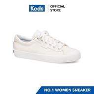 KEDS WH61089 CREW KICK 75 LEATHER WHITE Women's Sneakers Lace-up Leather White strong