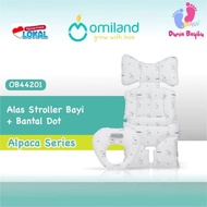 OMILAND Base Alpaca Series Baby Car Seat Bouncer Padding Dining Chair & Dot Pillow