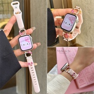 Creative Soft Silicone Strap For iWatch Series 11 S10 9 8 7 6 SE 5 4 3 2 1 Diamond Cartoon KT Design
