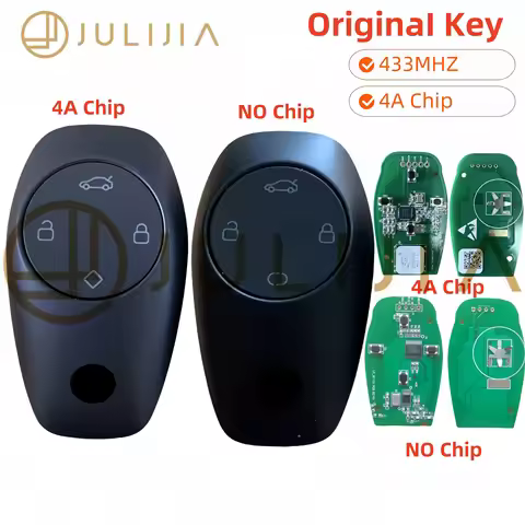 JULIJIA Original for Leapmotor S01 T03 C11 C01 Car Smart Remote Key ID4a Chip 433Mhz Car Remote Key 