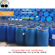 (Hỏa Tốc SLL Xin Liên Hệ) (Tặng Đai Sắt )Thùng phi nhựa cũ 120L thùng phuy xanh cũ 120l thùng đựn