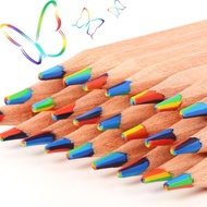 Concentric Gradient Drawing Crayons / Art Painting Sketching Graffiti Pencil / 7 Colors Rainbow Penc