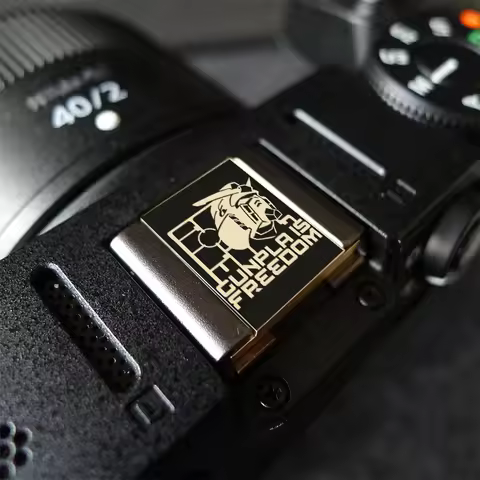 Roadfisher Metal Brass Camera Hot Cold Shoe Protect Cover Cap For Fujifilm Fuji XT5 Canon R6 Kodak N