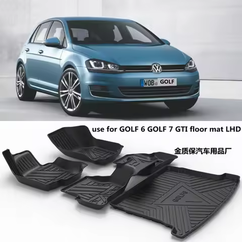 Use for Volkswagen Golf 6 Golf 7 car carpet Golf 6 Golf 7 car floor mat Fit For Golf 6 Golf 7waterpr