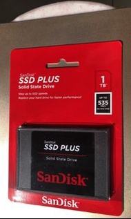 全新未拆公司貨 SANDISK 1TB SSD Plus 2.5吋 SATAIII 固態硬碟 G27