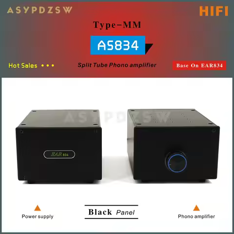 ASYPDZSW HIFI Split ECC83 Type-MM AS834 Tube Phono amplifier Base On EAR834 With Volume control